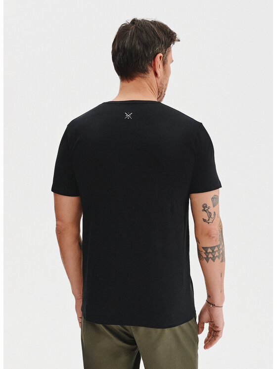 Pako Lorente Pako Lorente T-Shirt P25BN-TT-001 Czarny Slim Fit