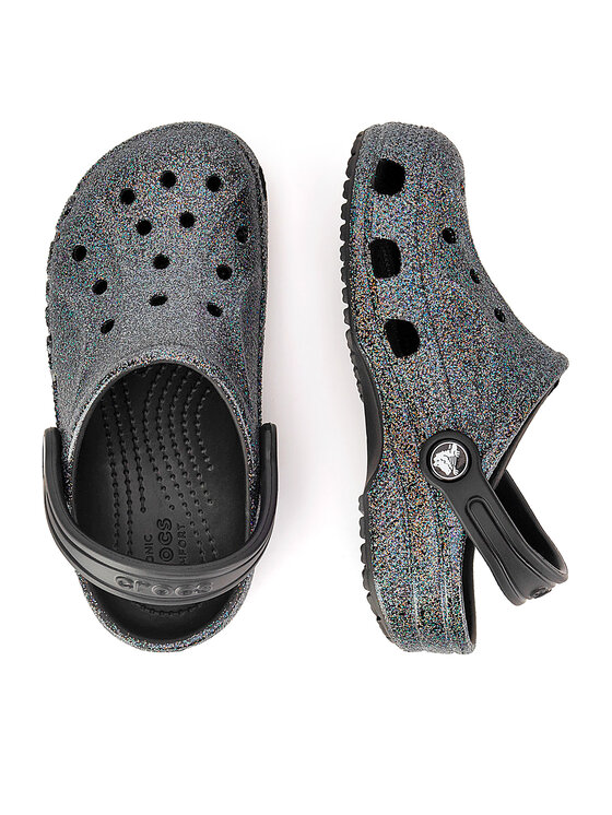 Crocs Crocs Παντόφλες BAYA GLITTER CLOG 207015-0C4 Μαύρο