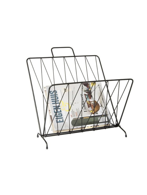 MIAhome MIAhome Gazetnik metalowy 45x40x26,5 cm NOUVIS Czarny