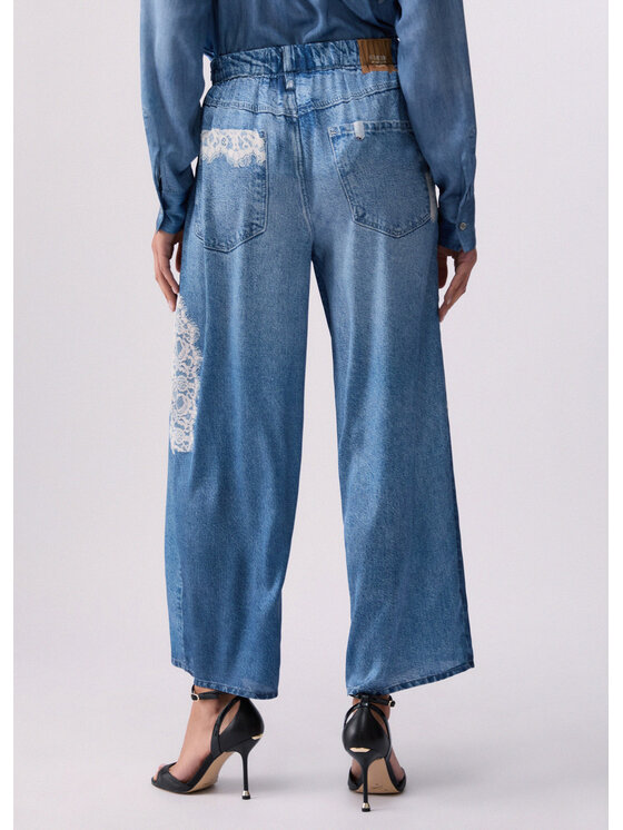 Liu Jo Liu Jo Pantaloni di tessuto UA6312T595879044 Celeste Regular Fit