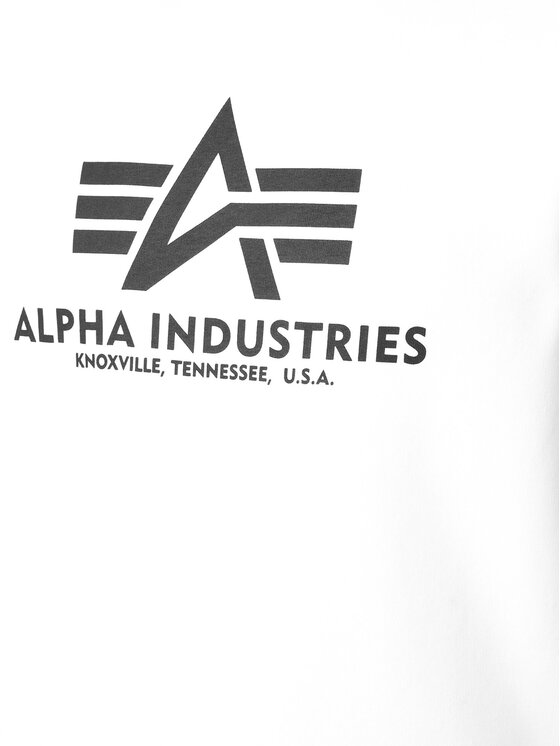 Alpha Industries Alpha Industries Mikina Basic 178302 Biela Regular Fit