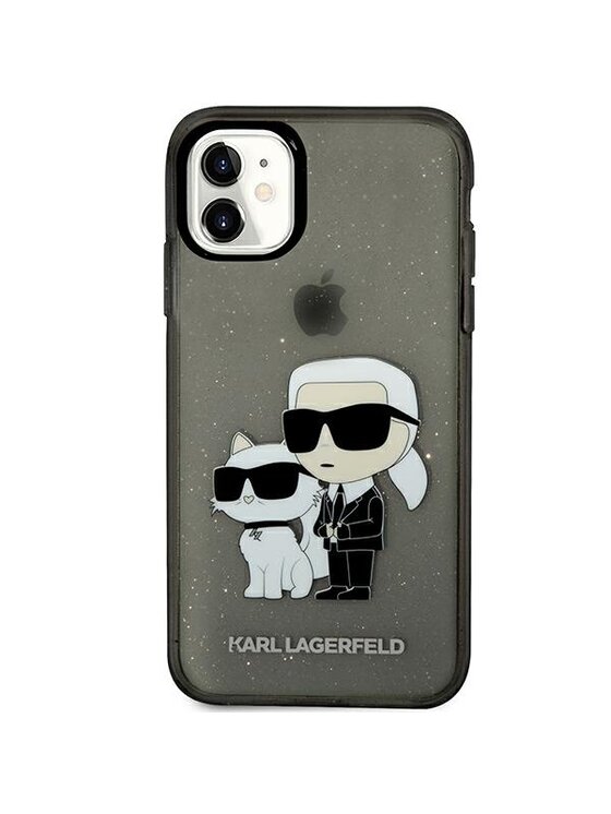 KARL LAGERFELD KARL LAGERFELD Etui na telefon Choupette Glitter Czarny
