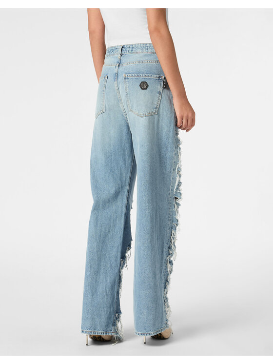 PHILIPP PLEIN PHILIPP PLEIN Jeansy 9715 Světle modrá Skater Fit