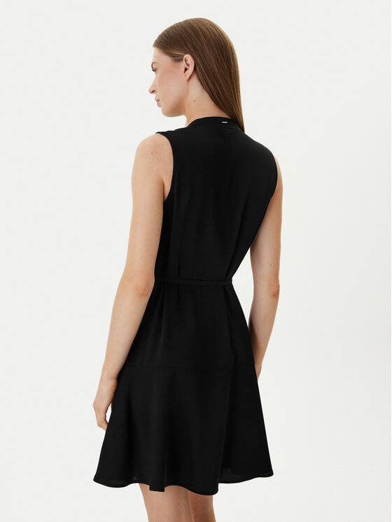 BOSS BOSS Kokteilinė suknelė Dimosa 50554224 Juoda Regular Fit