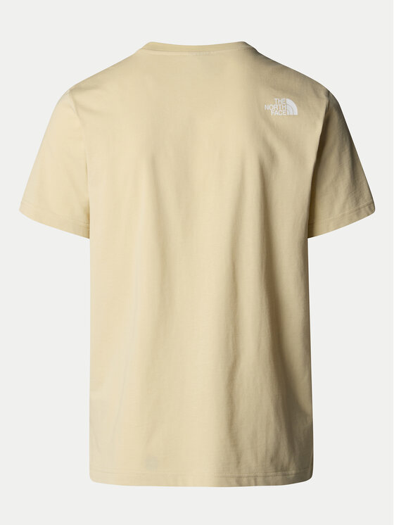 The North Face The North Face T-Shirt Mountain Line NF0A87NT Beige Regular Fit