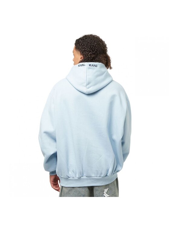 Karl Kani Karl Kani Mikina SMALL SIGNATURE OS HOODIE Modrá Regular Fit
