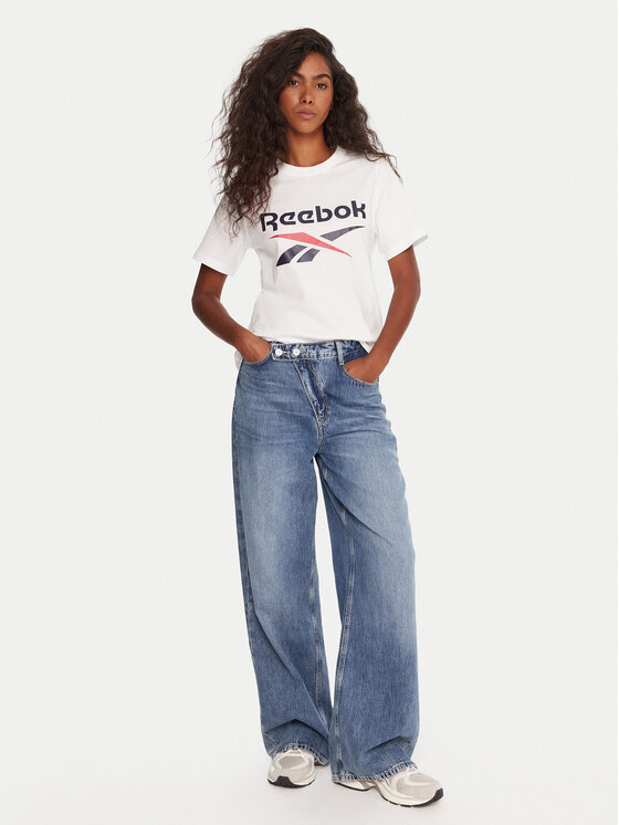 Reebok Reebok T-Shirt RK25173CCW Biały Regular Fit