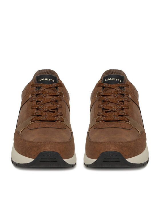 Lanetti Lanetti Sneakersy CEO-REUS-01 Hnedá