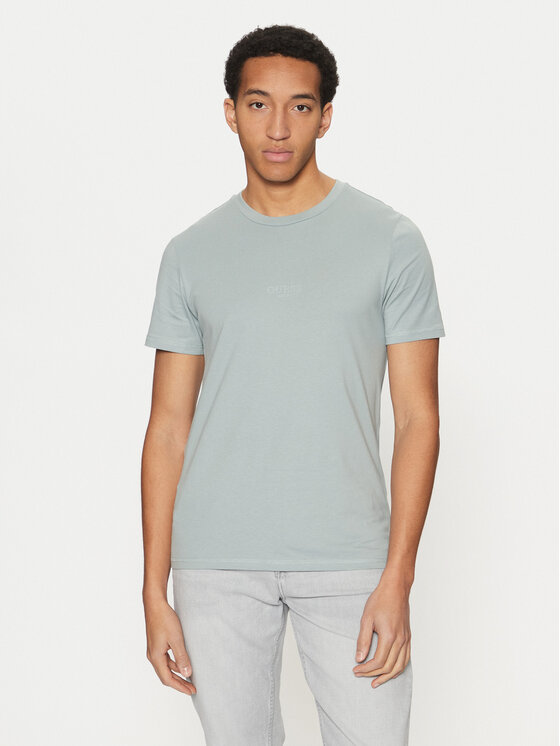 Męski T-Shirt Guess, Rozmiar XL, Błękitny, M2YI72 I3Z14