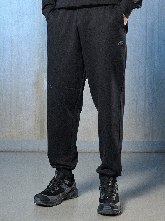4F 4F Spodnie dresowe IN MOTION Czarny Regular Fit