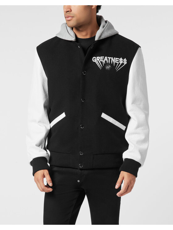 PHILIPP PLEIN PHILIPP PLEIN Kurtka bomber 26069 Czarny Regular Fit