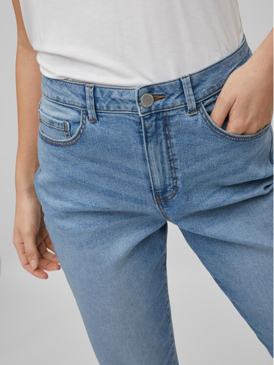 Vila Vila Traperice Naomi 14080230 Plava Mom Fit