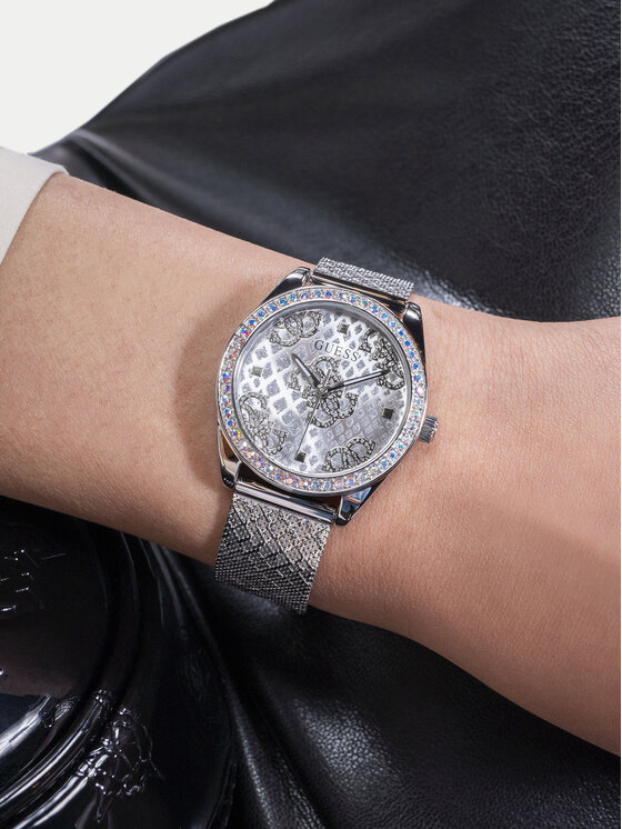 Guess Guess Hodinky GW0748L1 Strieborná
