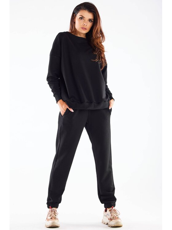 Infinite You Infinite You Mikina M276 Černá Basic Fit