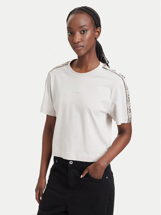 Guess Guess T-Shirt V3RI08 I3Z14 Beige Regular Fit
