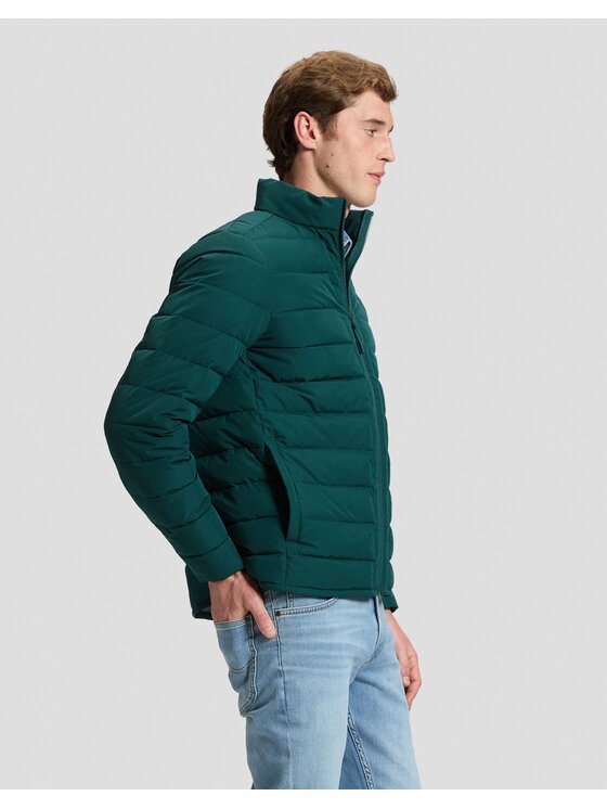 Lee Lee Kurtka puchowa STAND COLLAR PUFFER Zielony Regular Fit