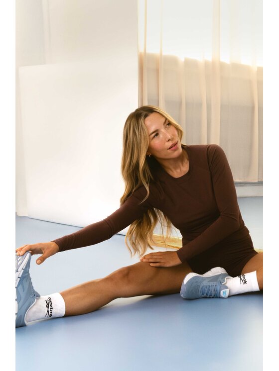 Reebok Reebok Технічна футболка Reebok X Ewa Chodakowska RK25316CCW Коричневий Slim Fit