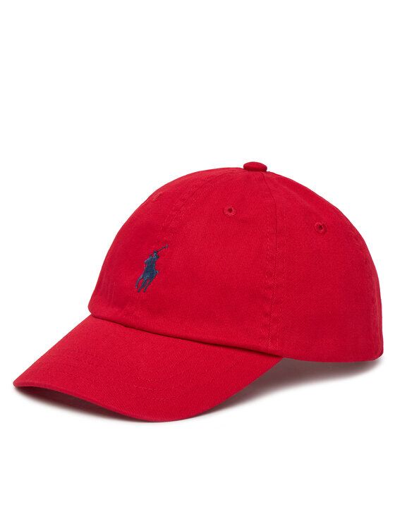 Dziecięca Czapka z daszkiem Polo Ralph Lauren, Czerwona, 322552489003