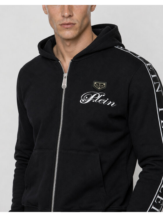 PHILIPP PLEIN PHILIPP PLEIN Mikina 31705 Čierna Athletic Fit