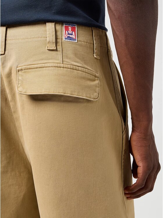 Wrangler Wrangler Pantaloncini di tessuto Casey Jones Drawstring Short Beige Loose Fit