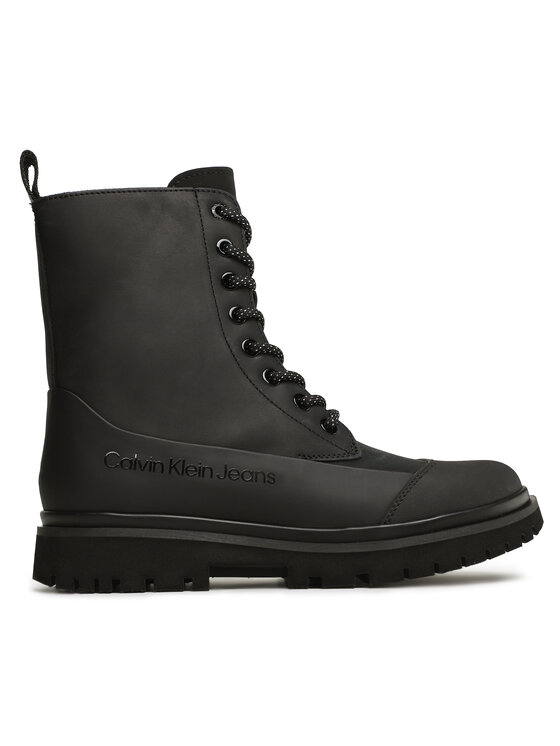 Botine Calvin Klein Jeans Femei, Mărimea: 37, Negru, Chunky Combat Laceup Boot Rub YW0YW01066