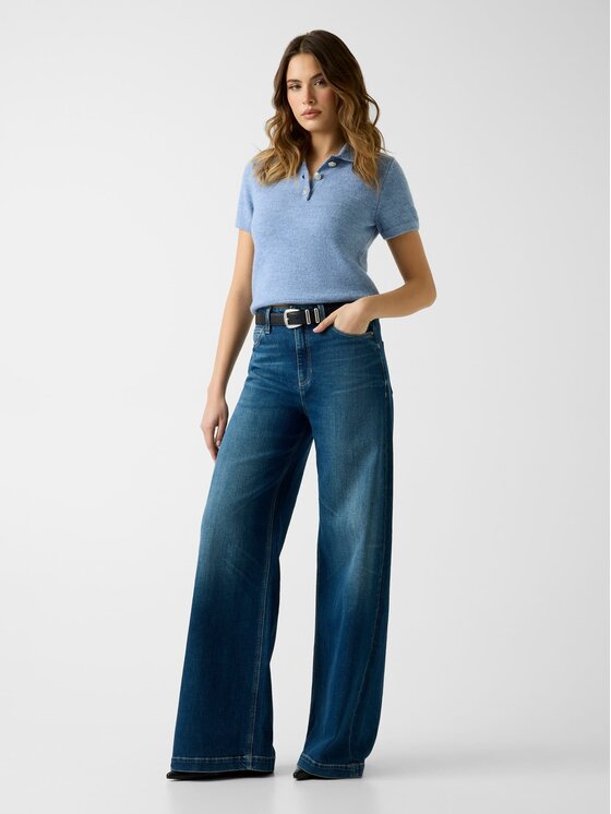 Guess Guess T-Shirt 180860 Modrá Classic Fit