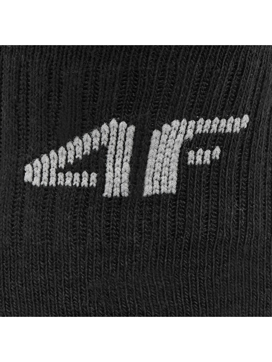 4F 4F Laste sneaker-sokkide komplekt (5 paari) 4FJWSS24USOCM251 Must