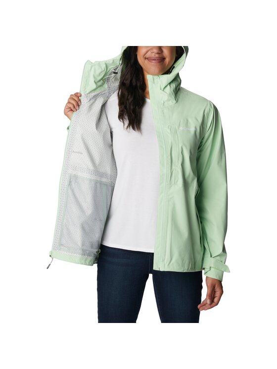 Columbia Columbia Kurtka outdoor Columbia Ampli-Dry Waterproof Shell Jacket Zielony Regular Fit