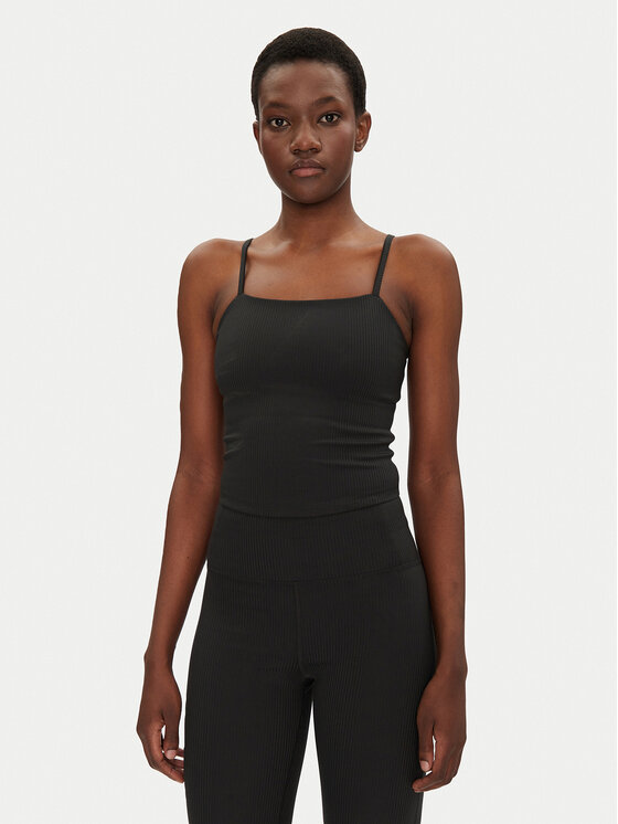 Girlfriend Collective Girlfriend Collective Top Rib Cami 1037 Nero Slim Fit