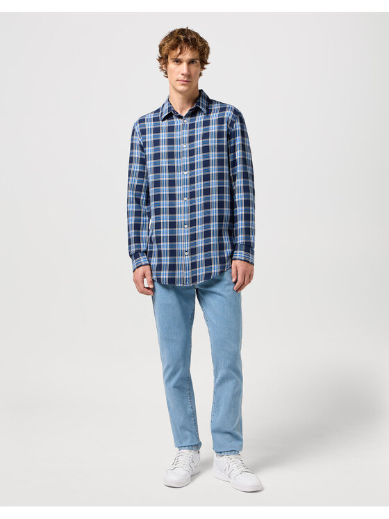 Wrangler Wrangler Koszula LS 1 PKT SHIRT Kolorowy Regular Fit