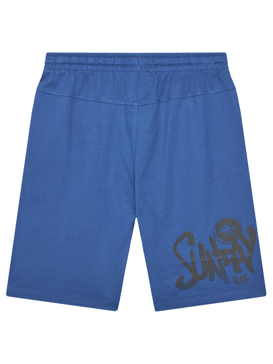 Original Marines Original Marines Set tricou și pantaloni scurți DFP4326YM Albastru Regular Fit