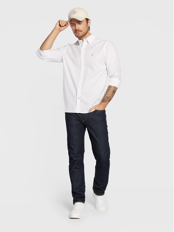 Tommy Hilfiger Tommy Hilfiger Сорочка Core Flex Poplin MW0MW25035 Білий Regular Fit