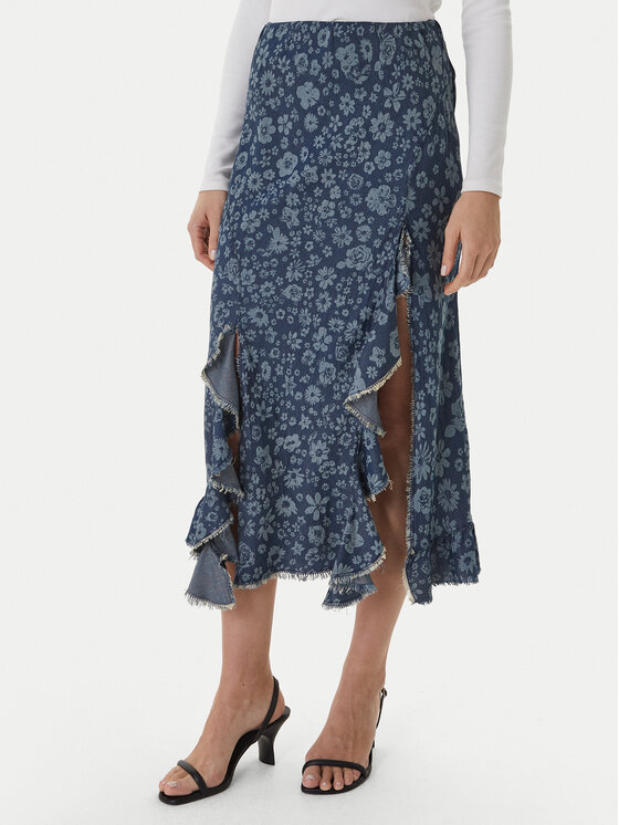 Desigual Desigual Džinsinis sijonas Anem 26SWFW04 Mėlyna Regular Fit