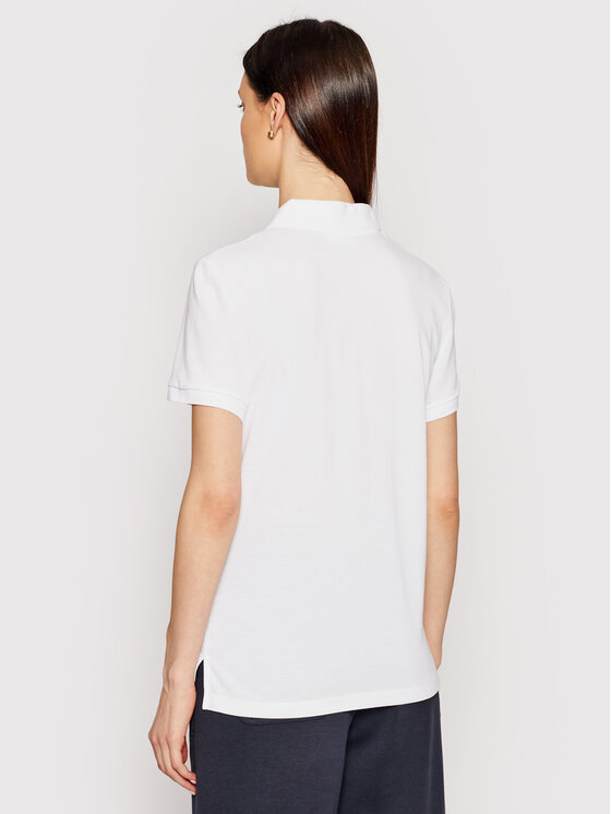 Lacoste Lacoste Тениска с яка и копчета PF7839 Бял Classic Fit