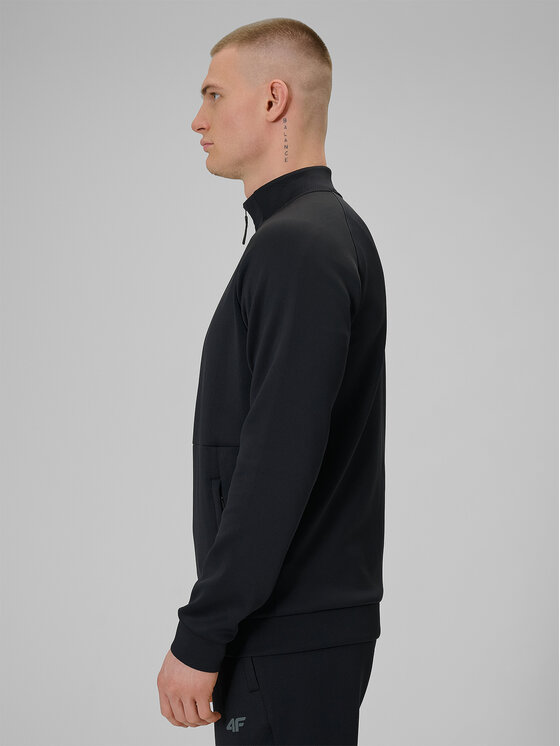 4F 4F Bluza techniczna ATHLETIC Czarny Regular Fit