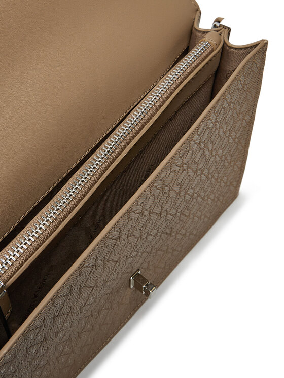 Calvin Klein Calvin Klein Torebka Ck Elongated Shoulder Bag_Mono K60K613139 Beżowy