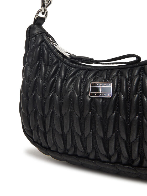 Tommy Jeans Tommy Jeans Τσάντα Tjw Iconic Shoulder Quilted AW0AW17302 Μαύρο