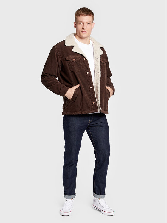 Wrangler Wrangler Kurtka przejściowa Sherpa W445AHH38 112324535 Brązowy Regular Fit