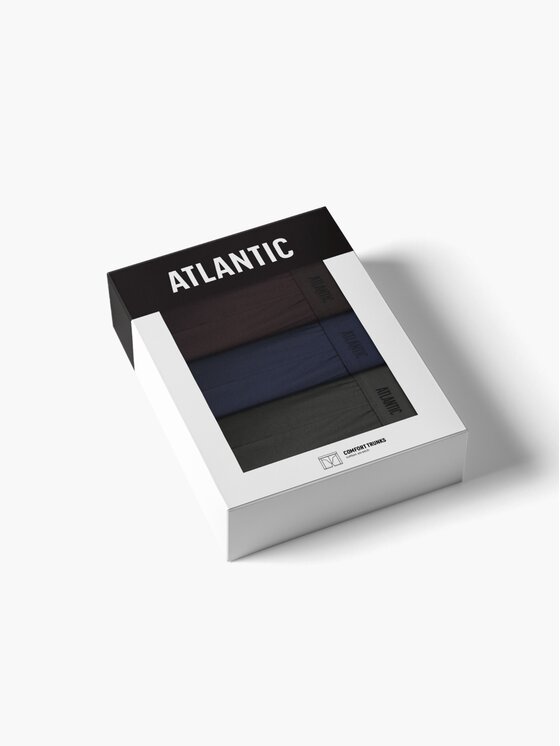 Atlantic Atlantic Bokserki Long Leg Brązowy
