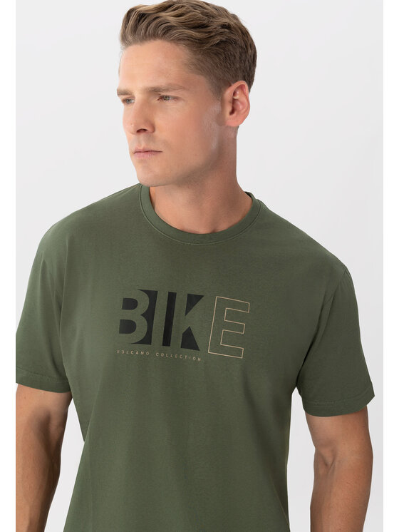 Volcano Volcano T-Shirt T-EKIB Zielony Regular Fit