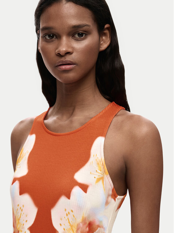 Desigual Desigual Повсякденна сукня Jasmine 26SWVK37 Оранжевий Slim Fit