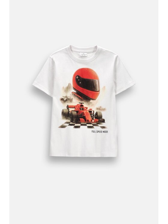 Coccodrillo Coccodrillo T-Shirt ZC6143219VBB-001 Biały Regular Fit