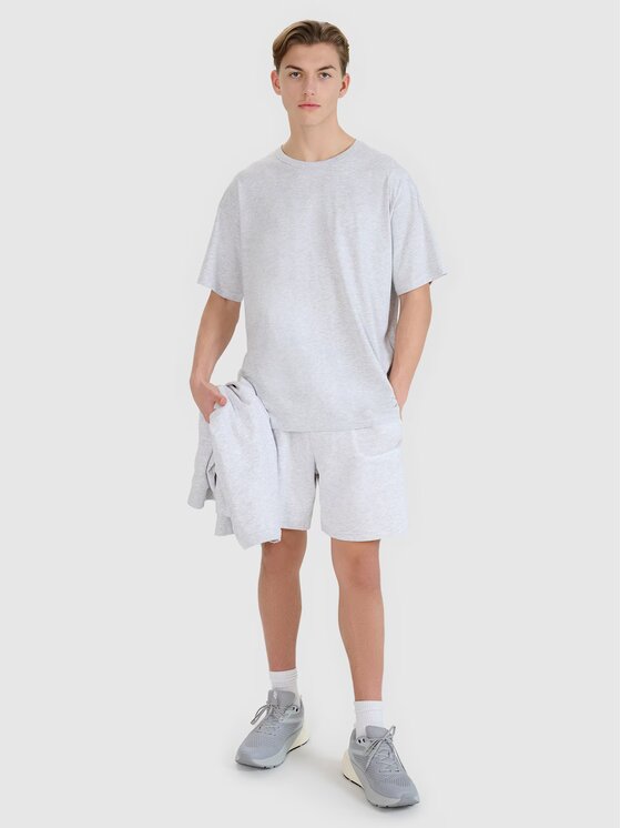 4F 4F T-shirt 4FWSS25TTSHU1972-27M Grigio Oversize