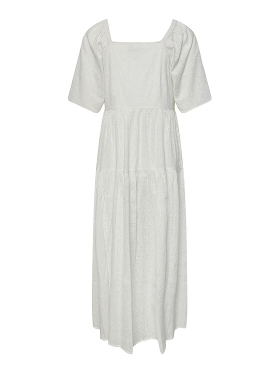 YAS YAS Každodenní šaty 26029550 Bílá Loose Fit