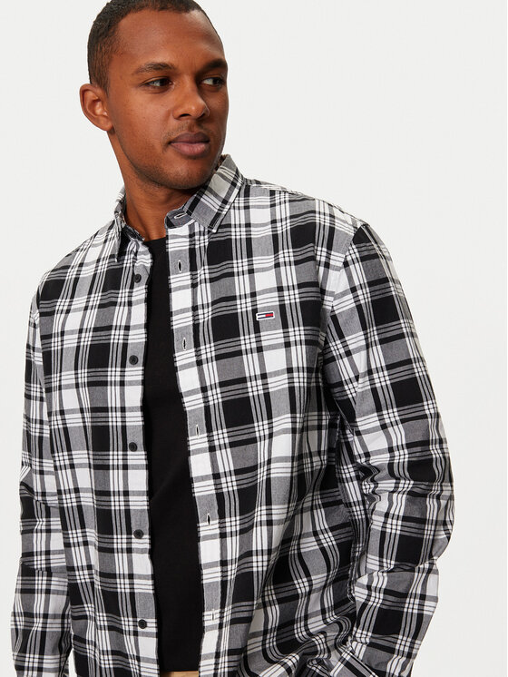 Tommy Jeans Tommy Jeans Košile DM0DM19655 Šedá Regular Fit