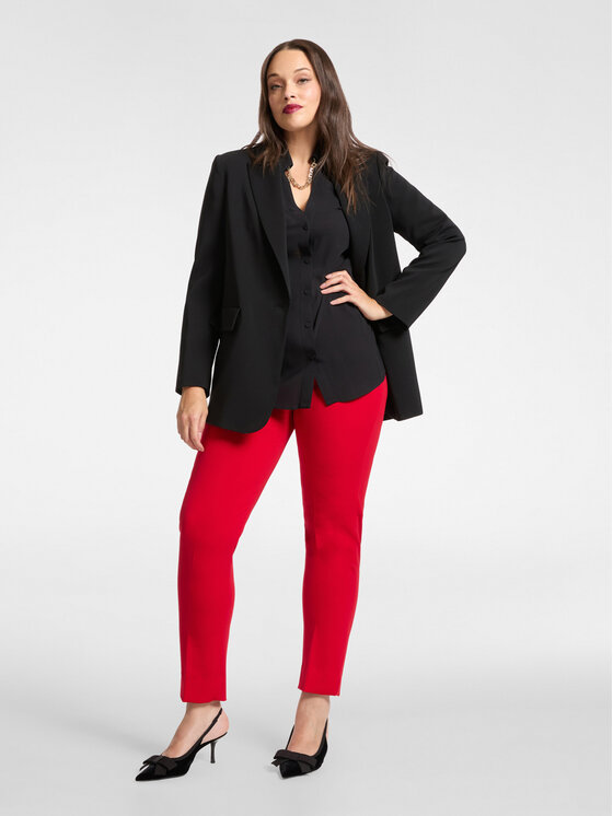 Elena Mirò Elena Mirò Pantaloni di tessuto P180P000393N016 Rosso Regular Fit