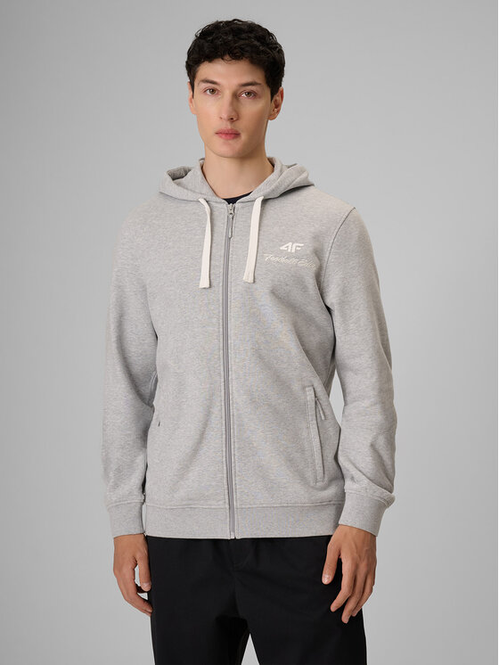4F 4F Bluza PLAYER Szary jasny Regular Fit