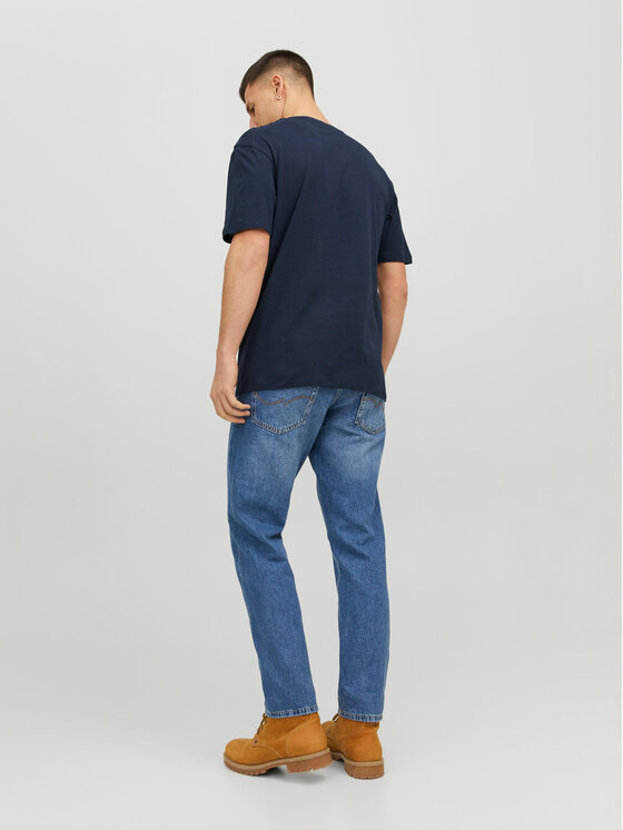 Jack&Jones Jack&Jones Marškinėliai Josh 12236514 Tamsiai mėlyna Relaxed Fit