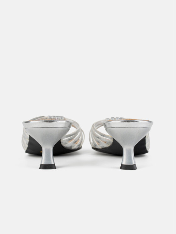 L37 L37 Klapki ASTRID 39 Srebrny