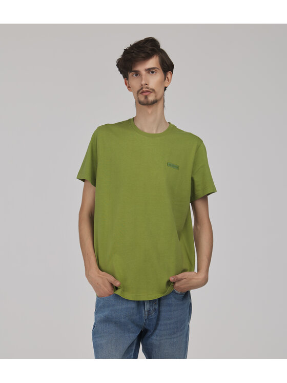 Lee Cooper Lee Cooper T-Shirt SIMPLE Zielony Regular Fit